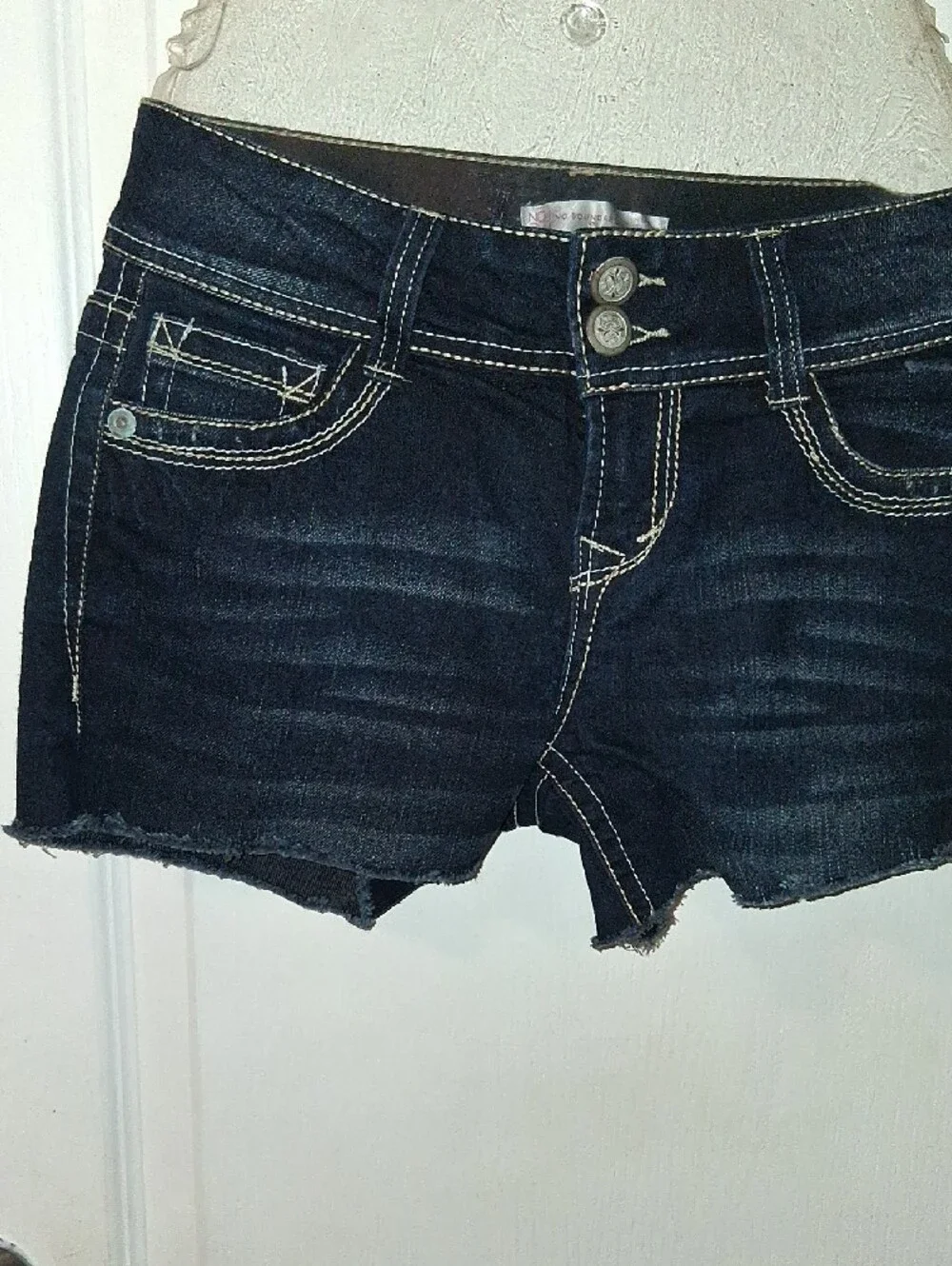 Dark Wash Denim Shorts - Women